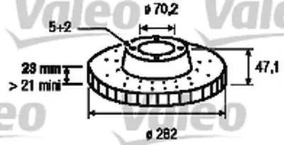 Тормозной диск VALEO купить