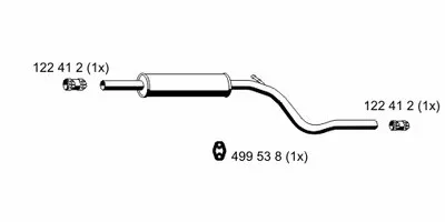 Средний глушитель выхлопных газов ERNST купить