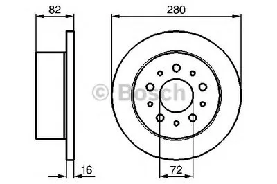 Тормозной диск BOSCH купить