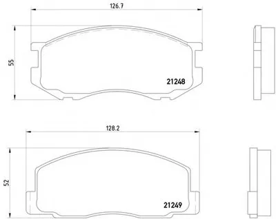 Комплект тормозных колодок, дисковый тормоз MINTEX купить