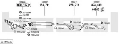 Система выпуска ОГ BOSAL купить