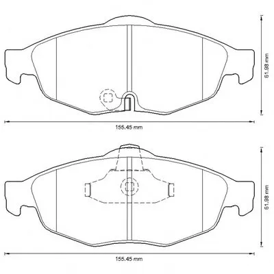 Комплект тормозных колодок, дисковый тормоз JURID купить