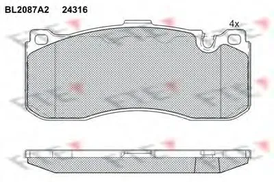 Комплект тормозных колодок, дисковый тормоз FTE купить