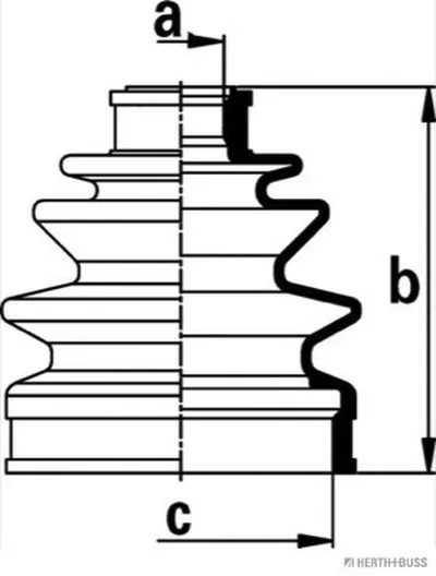 Комплект пылника, приводной вал HERTH+BUSS JAKOPARTS купить