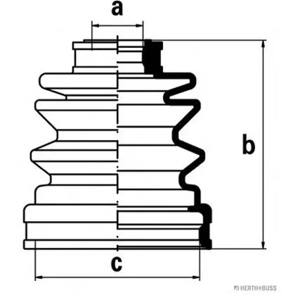 Комплект пылника, приводной вал HERTH+BUSS JAKOPARTS купить