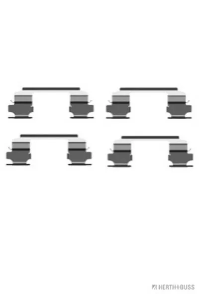 Комплектующие, колодки дискового тормоза HERTH+BUSS JAKOPARTS купить