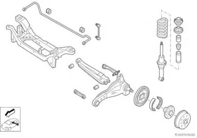 Рулевое управление; Подвеска колеса HERTH+BUSS JAKOPARTS купить