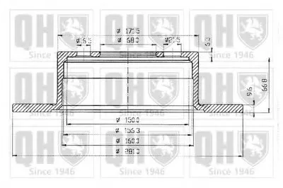 Тормозной диск QUINTON HAZELL купить