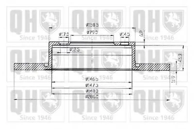 Тормозной диск QUINTON HAZELL купить