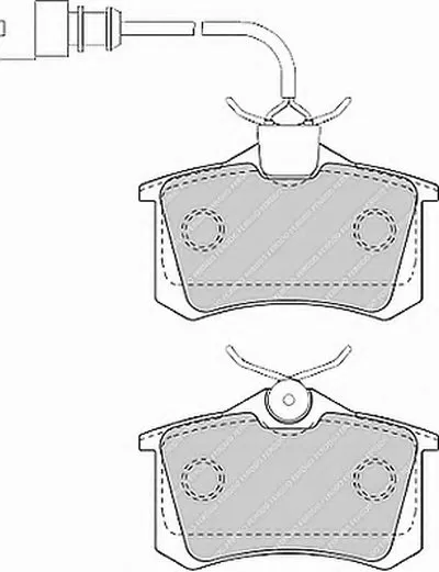 Комплект тормозных колодок, дисковый тормоз PREMIER FERODO купить