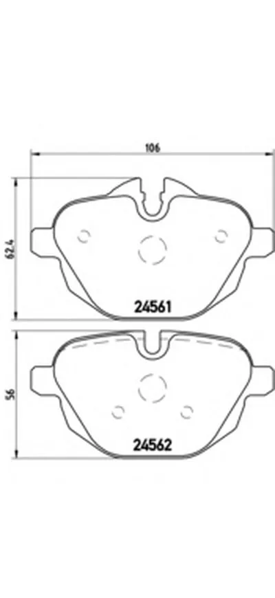 Комплект тормозных колодок, дисковый тормоз BREMBO купить
