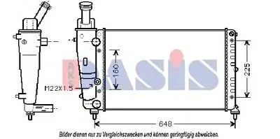 Радиатор, охлаждение двигателя AKS DASIS купить