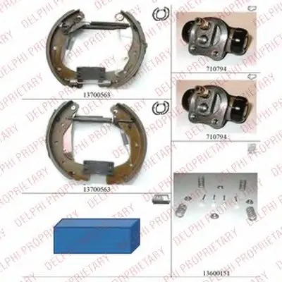 Комплект тормозных колодок DELPHI купить