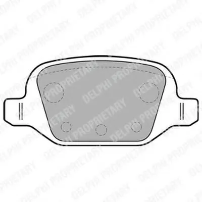 Комплект тормозных колодок, дисковый тормоз DELPHI купить