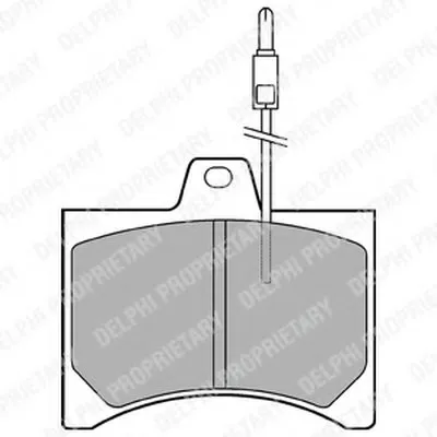 Комплект тормозных колодок, дисковый тормоз DELPHI купить