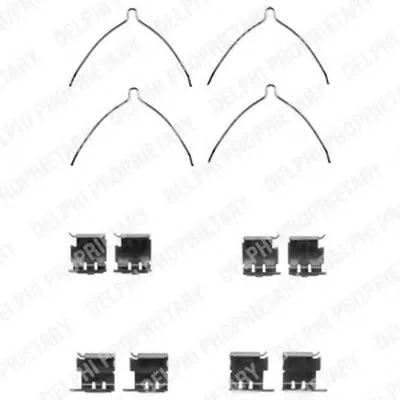 Комплектующие, колодки дискового тормоза DELPHI купить