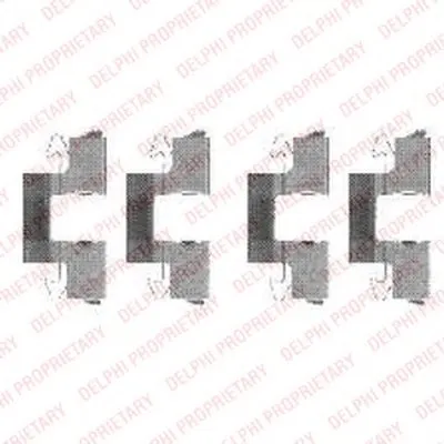 Комплектующие, колодки дискового тормоза DELPHI купить