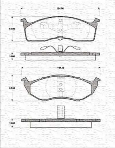 Комплект тормозных колодок, дисковый тормоз MAGNETI MARELLI купить