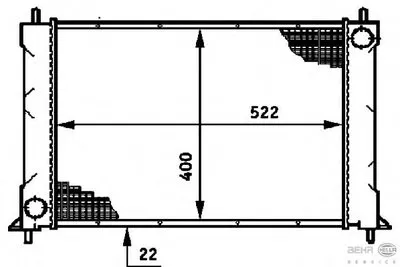 Радиатор, охлаждение двигателя BEHR HELLA SERVICE купить