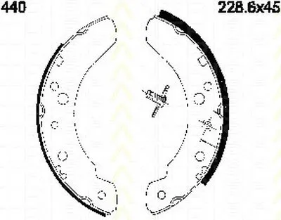 Комплект тормозных колодок TRISCAN купить