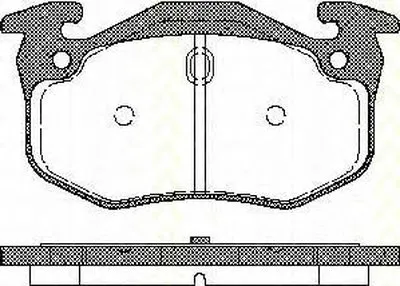 Комплект тормозных колодок, дисковый тормоз TRISCAN купить