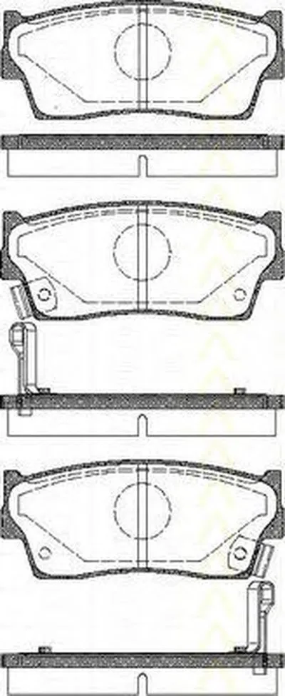 Комплект тормозных колодок, дисковый тормоз TRISCAN купить