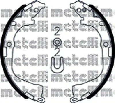 Комплект тормозных колодок METELLI купить