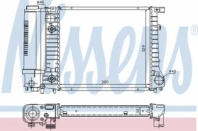 Радиатор, охлаждение двигателя NISSENS купить