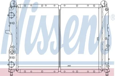 Радиатор, охлаждение двигателя NISSENS купить