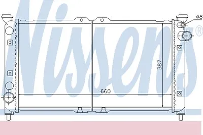 Радиатор, охлаждение двигателя NISSENS купить