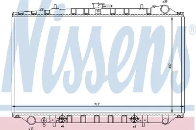 Радиатор, охлаждение двигателя NISSENS купить