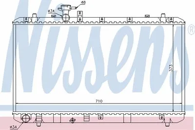Радиатор, охлаждение двигателя NISSENS купить