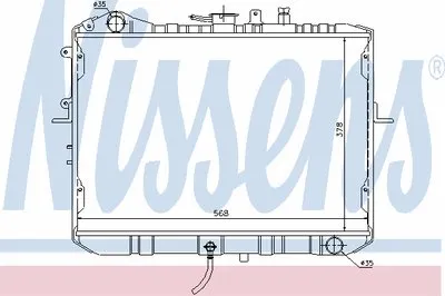 Радиатор, охлаждение двигателя NISSENS купить