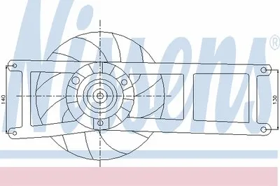Вентилятор, охлаждение двигателя NISSENS купить