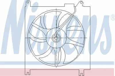 Вентилятор, конденсатор кондиционера NISSENS купить