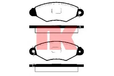 Комплект тормозных колодок, дисковый тормоз NK купить