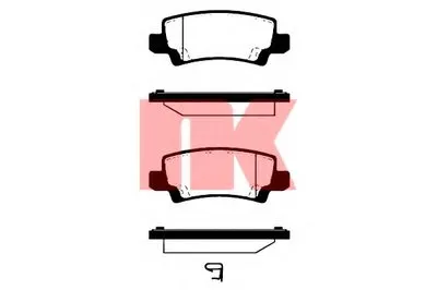 Комплект тормозных колодок, дисковый тормоз NK купить
