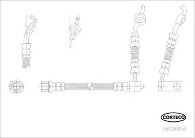 Тормозной шланг CORTECO купить