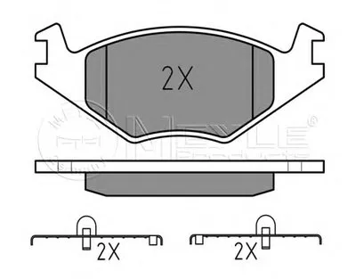 Комплект тормозных колодок, дисковый тормоз MEYLE купить