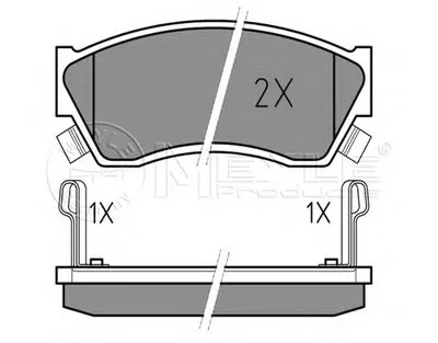 Комплект тормозных колодок, дисковый тормоз MEYLE купить