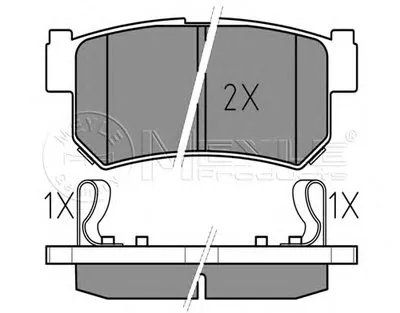 Комплект тормозных колодок, дисковый тормоз MEYLE купить