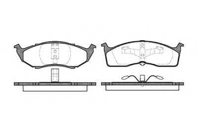 Комплект тормозных колодок, дисковый тормоз REMSA купить