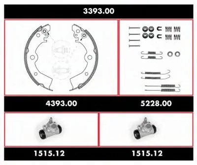 Комплект тормозов, барабанный тормозной механизм Precision Kit REMSA купить