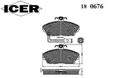 Комплект тормозных колодок, дисковый тормоз ICER купить