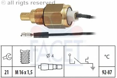 Термовыключатель, вентилятор радиатора FACET купить