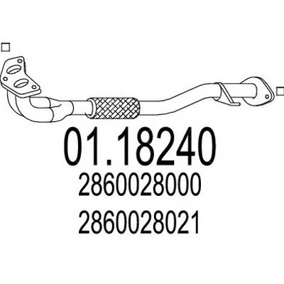 Труба выхлопного газа MTS купить