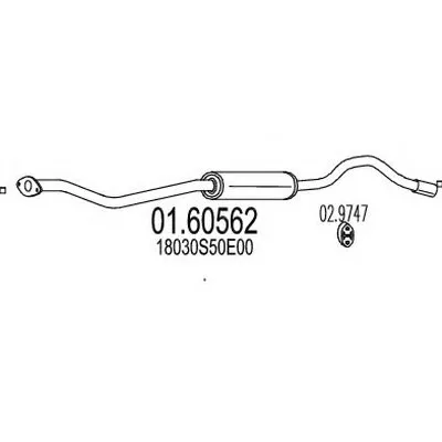 Глушитель выхлопных газов конечный MTS купить