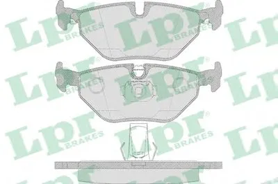 Комплект тормозных колодок, дисковый тормоз LPR купить