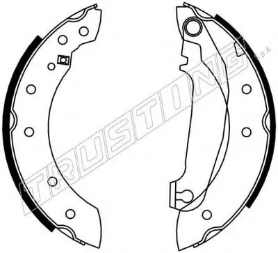 Комплект тормозных колодок REPARATION KIT TRUSTING купить