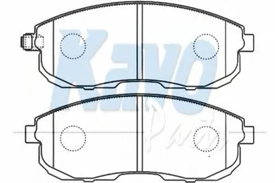 Комплект тормозных колодок, дисковый тормоз MK KASHIYAMA KAVO PARTS купить